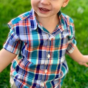 Janie and Jack baby boys toddler 12-18 button down